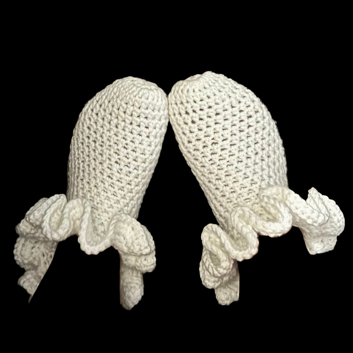 1pc Crochet Socks. (Colored Ruffles)