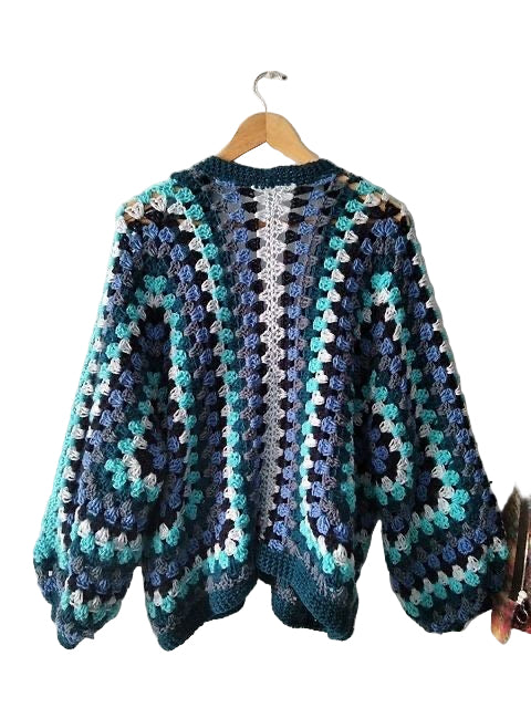 1pc Granny Hexagon Cardigan.