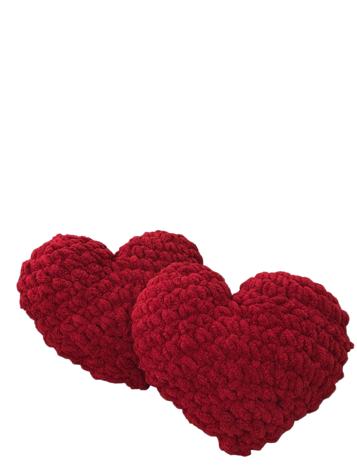 1pc Crochet Heart Pillow.