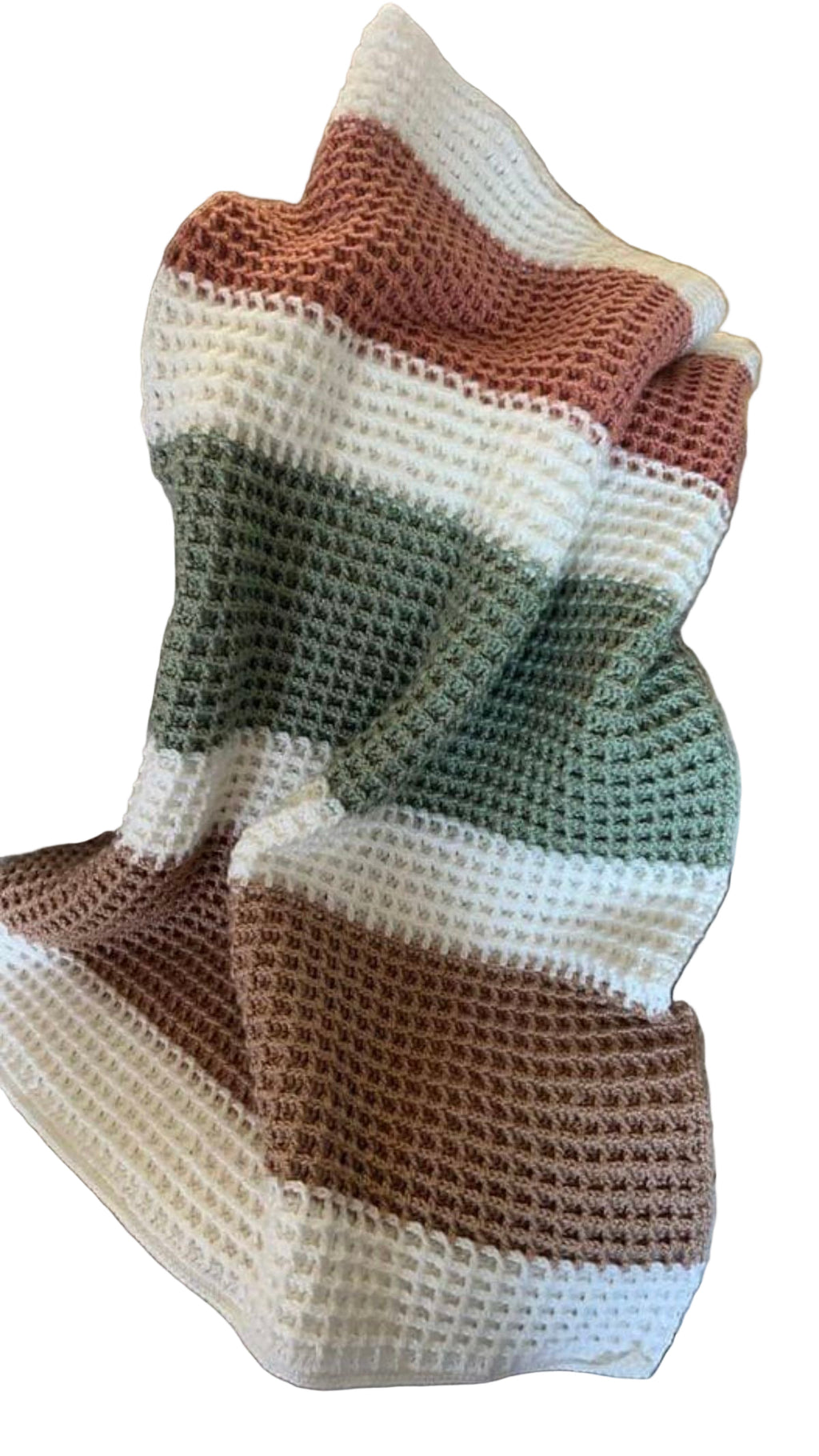 Two Color Crochet Blanket.